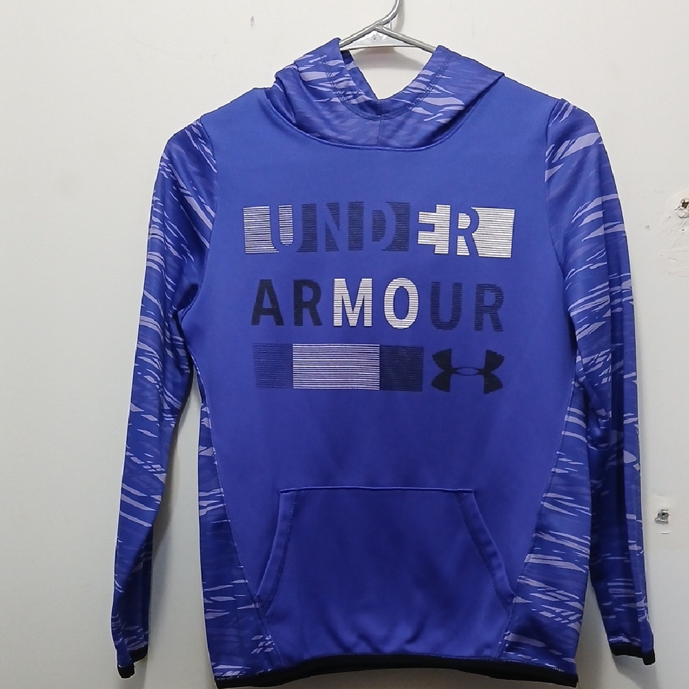 Kids Under Armour Vibrant Blue Patterned Hoodie